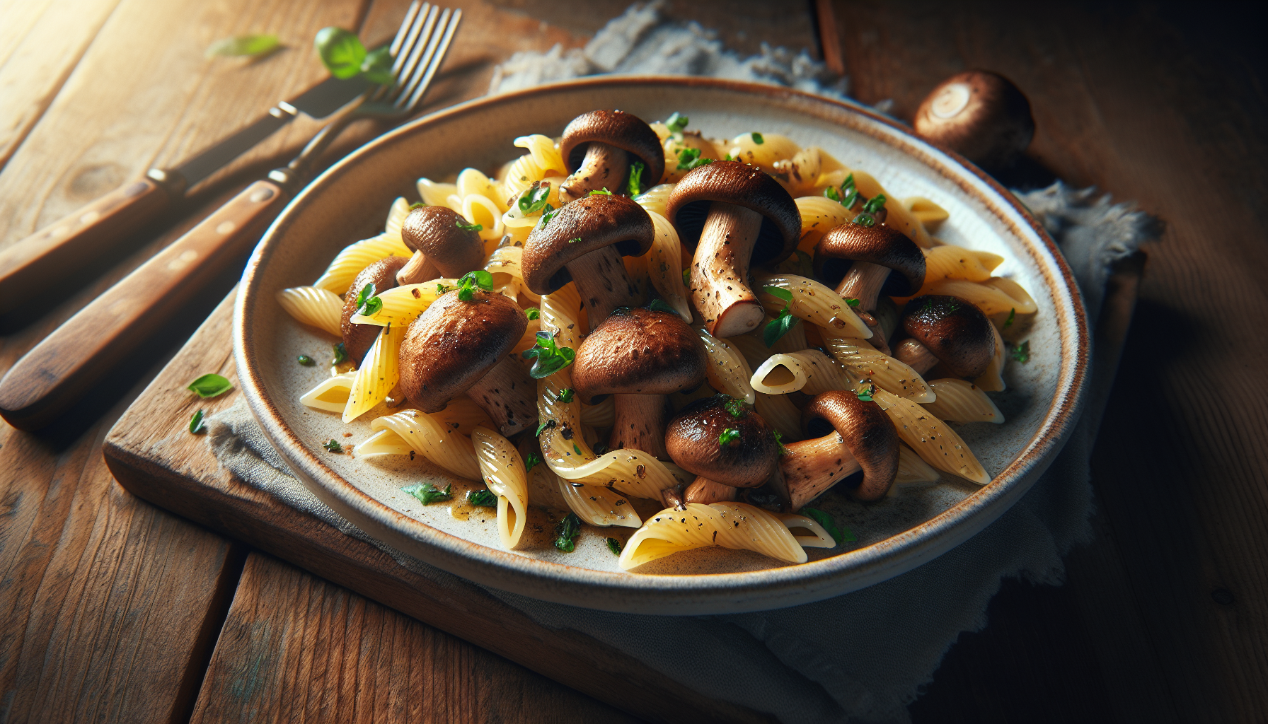 pasta con funghi porcini